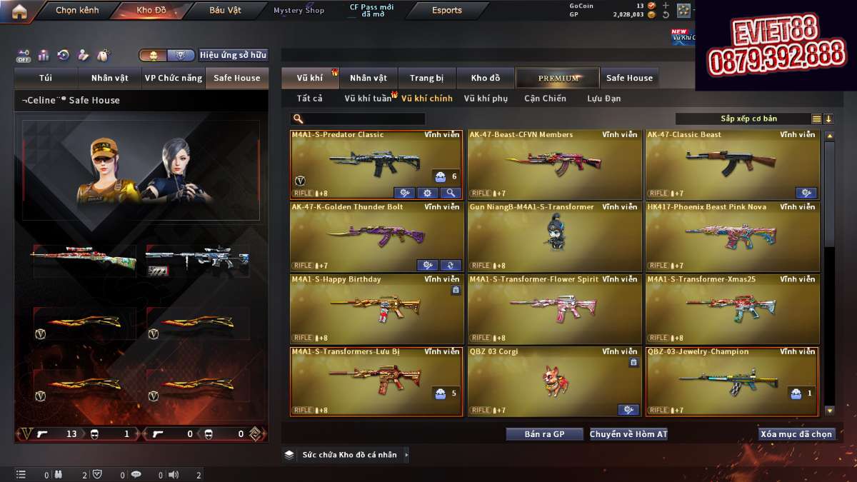 shop acc cf uy tin gia re